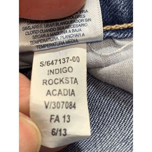 Old Navy Womens Indigo Rockstar Acadia Skinny Denim Jeans Size 14 Regular - Picture 3 of 8